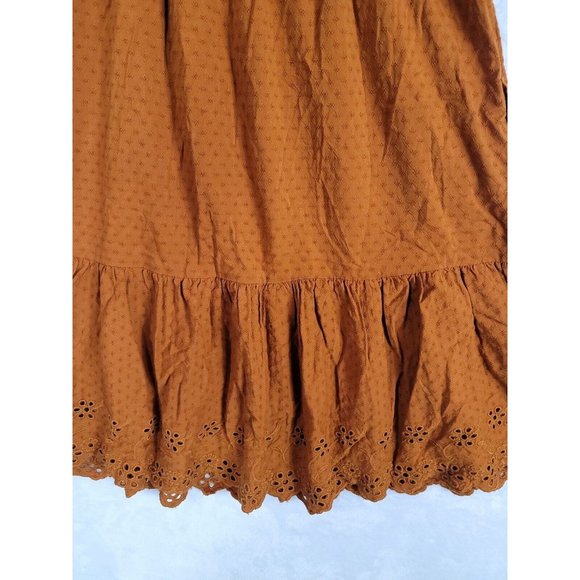 Universal Thread Women's Copper Brown Eyelet Dress Size X Small XS NWT - Picture 6 of 16